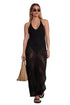 Gottex Beach Life Geometric Crochet Maxi Dress