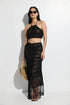 Gottex Beach Life Crochet Fringe Skirt and Crop Top Set