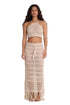 Gottex Beach Life Crochet Fringe Skirt and Crop Top Set