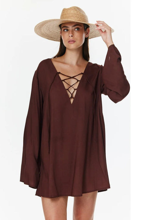 Gottex Beach Life Mist & Sand Mini Dress
