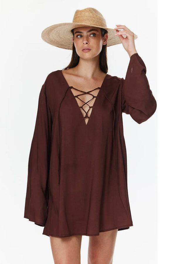 Gottex Beach Life Mist & Sand Mini Dress