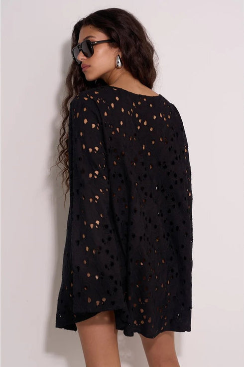 Gottex Beach Life Coastal Lace Mini Dress