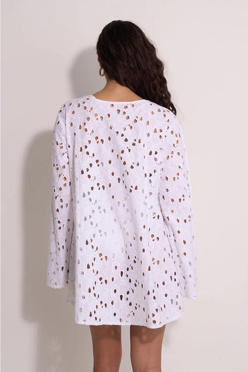 Gottex Beach Life Coastal Lace Mini Dress