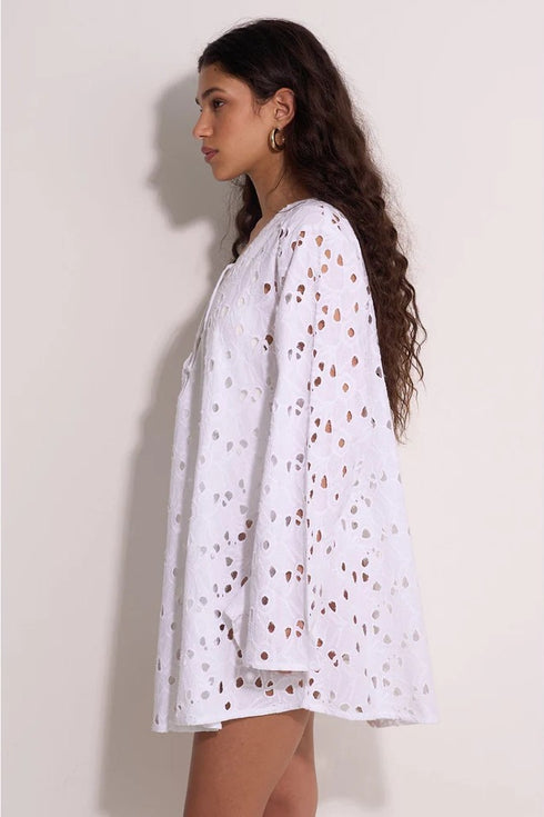 Gottex Beach Life Coastal Lace Mini Dress