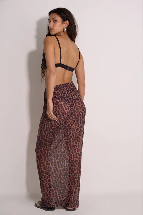 Gottex Beach Life Wild Mesh High Waist Skirt