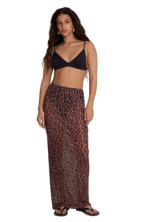 Gottex Beach Life Wild Mesh High Waist Skirt