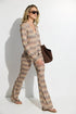 Gottex Beach Life Desert Mirage High Waist Flare Beach Pants