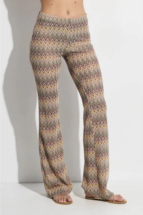 Gottex Beach Life Desert Mirage High Waist Flare Beach Pants