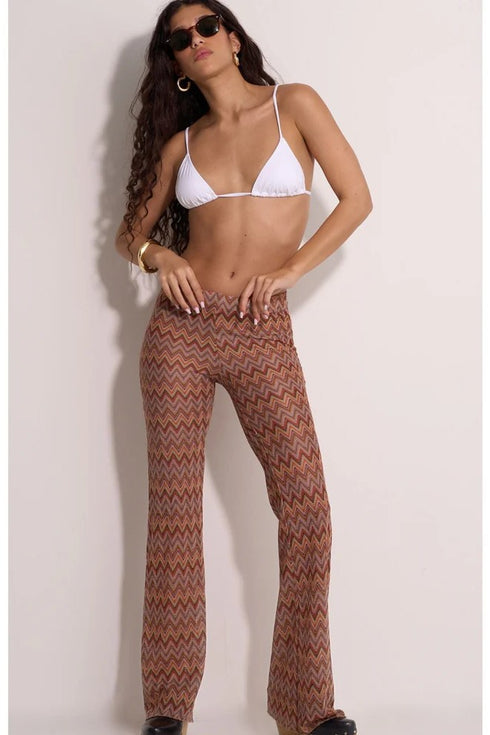 Gottex Beach Life Desert Mirage High Waist Flare Beach Pants