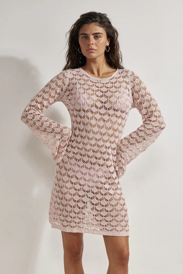 Gottex Beach Life Rama Crochet Mini Dress