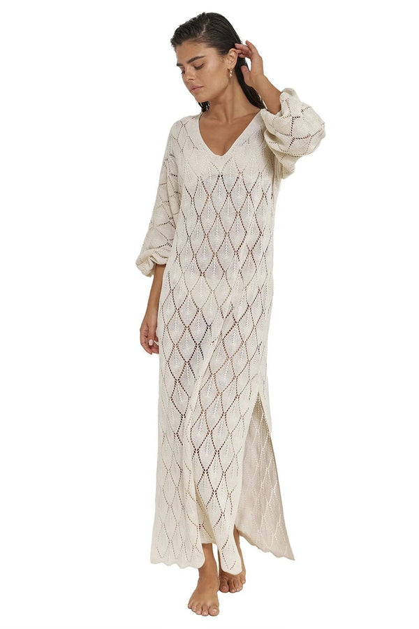 Gottex Beach Life Belinda V-Neck Crochet Dress