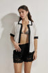 Gottex Beach Life Franchi Crochet Collared Button Down Shirt