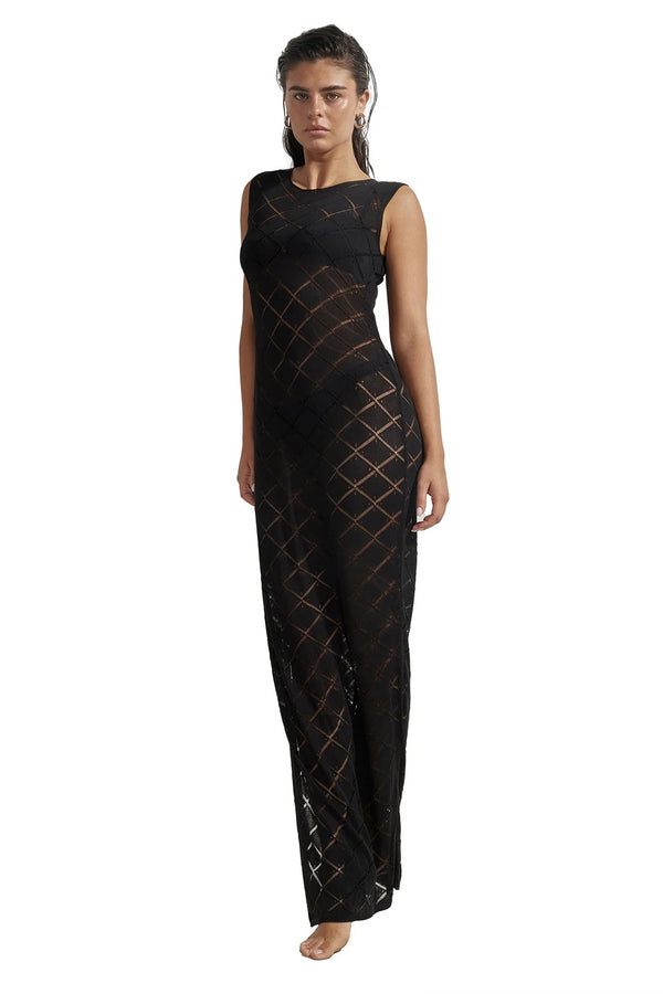 Gottex Beach Life Miss Crochet Maxi Dress