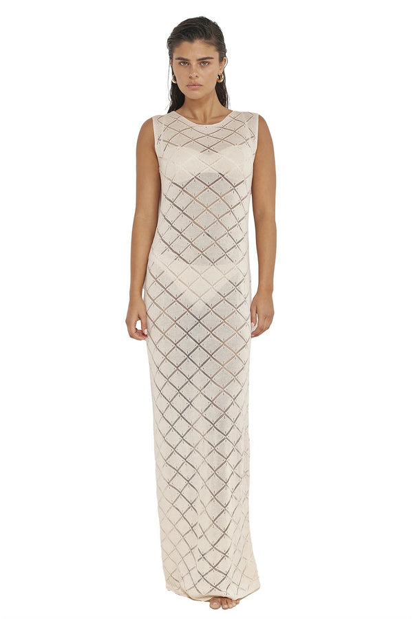 Gottex Beach Life Miss Crochet Maxi Dress
