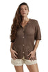 Gottex Beach Life Robbie Crochet Collared Beach Top