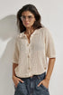 Gottex Beach Life Robbie Crochet Collared Beach Top