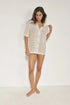Gottex Beach Life Robbie Crochet Collared Beach Top