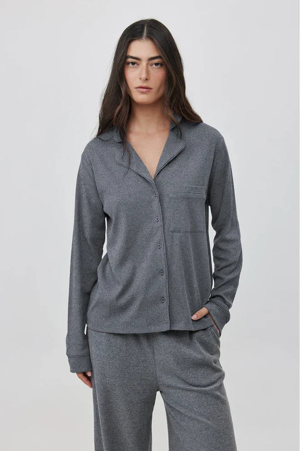 Gottex Beach Life Sandy Days Button Up Loungewear Top