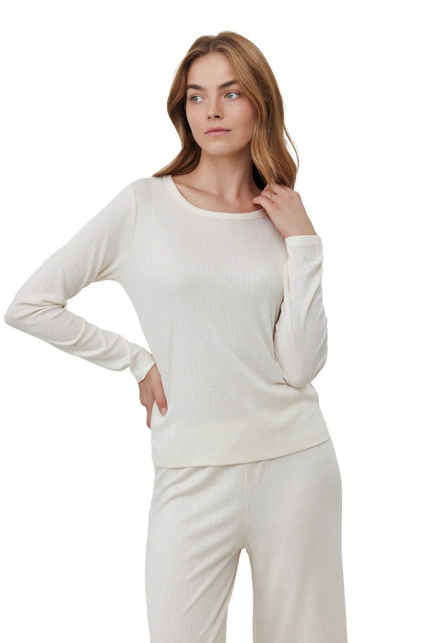 Gottex Beach Life Daydream Pointelle Loungewear Top