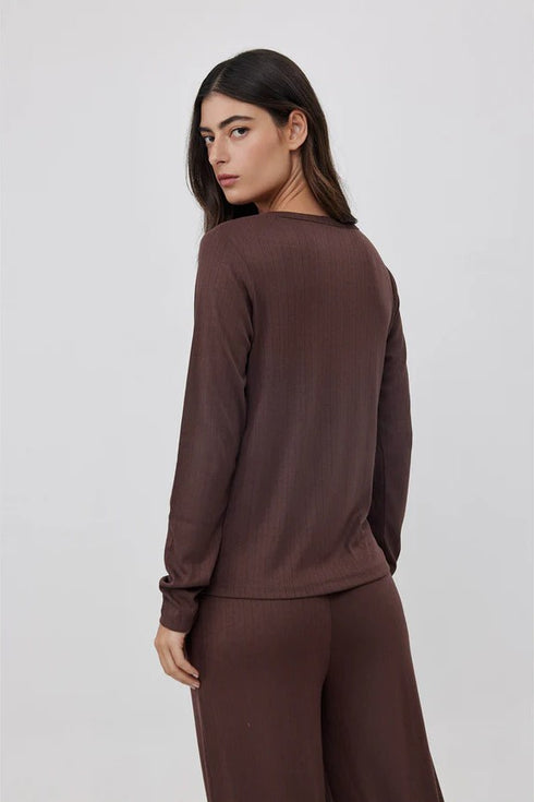 Gottex Beach Life Daydream Pointelle Loungewear Top