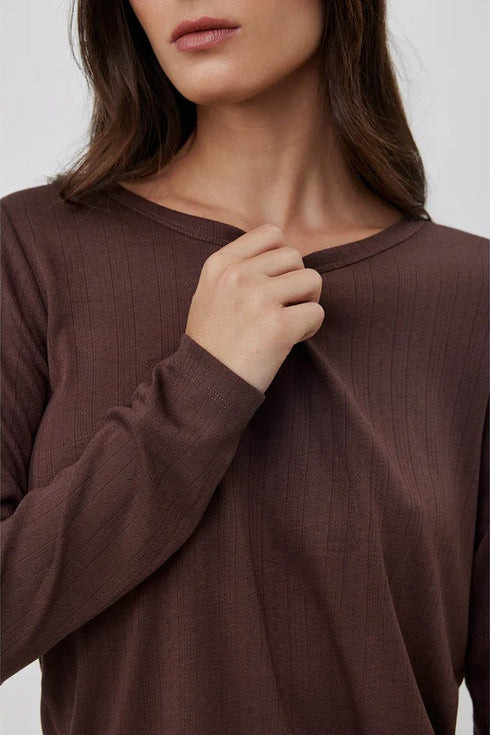 Gottex Beach Life Daydream Pointelle Loungewear Top