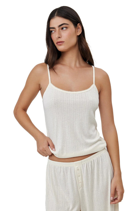 Gottex Beach Life Daydream Pointelle Loungewear Tank Top