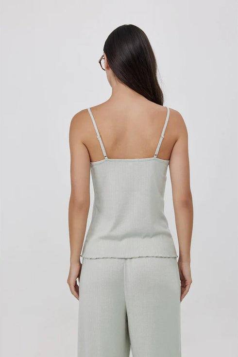 Gottex Beach Life Daydream Pointelle Loungewear Tank Top