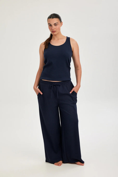 Gottex Beach Life Summer Lounge Waffle Wide Leg Pant