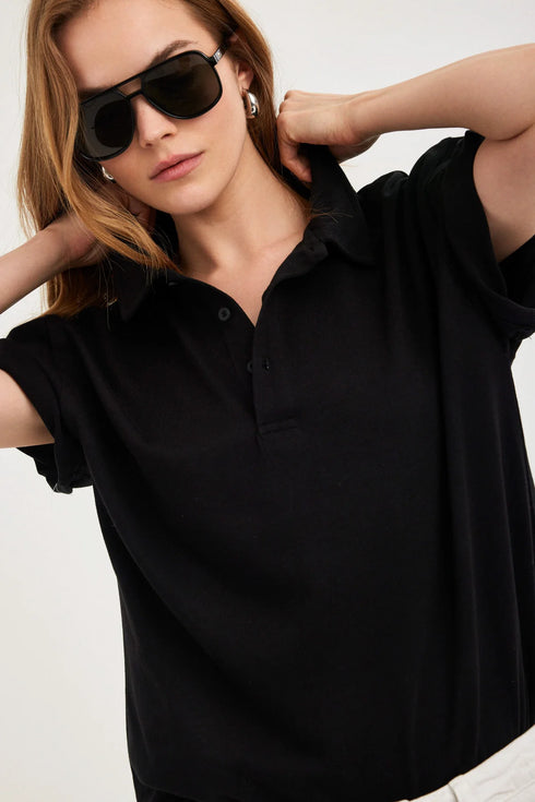 Gottex Beach Life Summer Lounge Cotton Polo T-Shirt