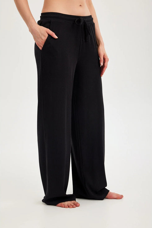 Gottex Beach Life Summer Lounge Ribbed Wide Leg Pant