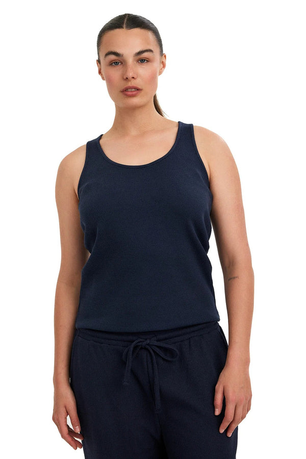 Gottex Beach Life Summer Lounge Waffle Racerback Tank Top