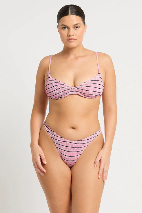 Bond-Eye Be Stripe Gracie Balconette Top