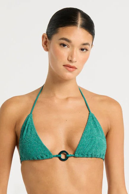 Bond-Eye Lurex Ring Ingrid Triangle Top