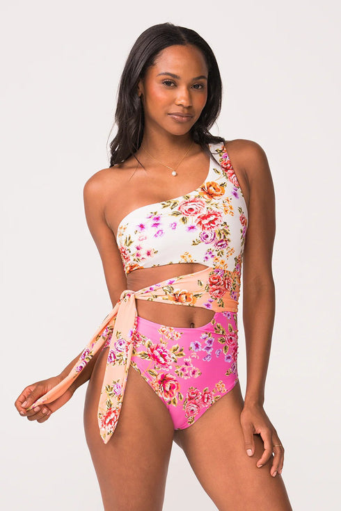 PQ Swim Bahia One Shoulder Cutout One Piece