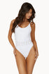 PQ Swim White Sand Beaded Brynn One Piece