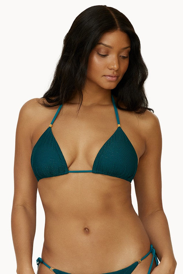 PQ Swim Bejeweled Tri Top