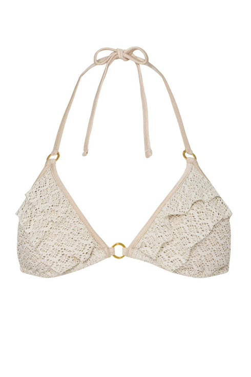 PQ Swim Biscotti River Ruffle Tri Top