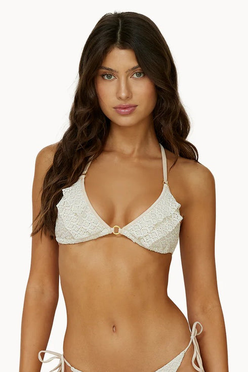 PQ Swim Biscotti River Ruffle Tri Top