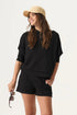 PQ Swim Black Travel Hoodie