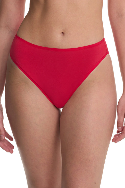 Natori Bliss Bare Cotton High Cut Brief 3-pack