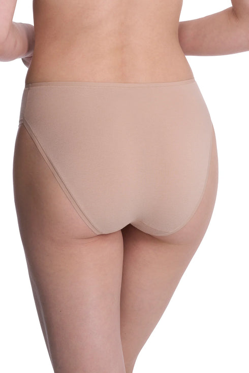 Natori Bliss Bare Cotton High Cut Brief 3-pack