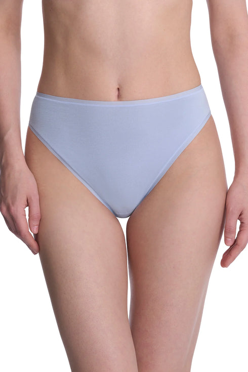 Natori Bliss Bare Cotton High Cut Brief 3-pack