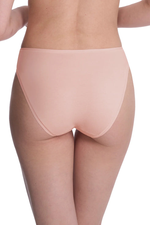 Natori Bliss Bare Cotton High Cut Brief 3-pack