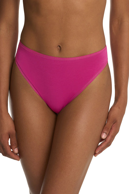 Natori Bliss Bare Cotton High Cut Brief 3-pack