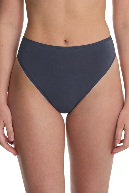 Natori Bliss Bare Cotton High Cut Brief 3-pack