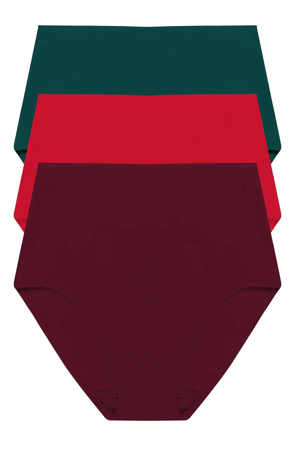 Natori Bliss Bare Cotton High Waist Brief 3-pack