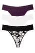 Natori Bliss Perfection One Size Classic Thong 3-pack
