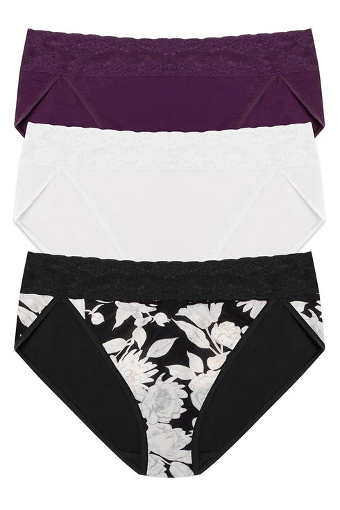 Natori Bliss Perfection One Size French Bikini 3-pack