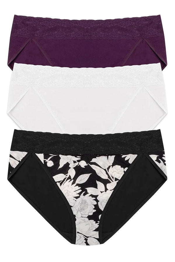 Natori Bliss Perfection One Size French Bikini 3-pack