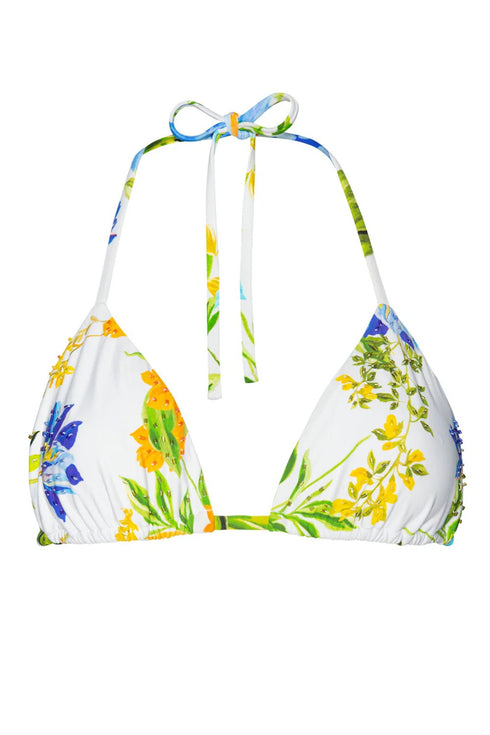 PQ Swim Bluebell Embroidered Triangle Top